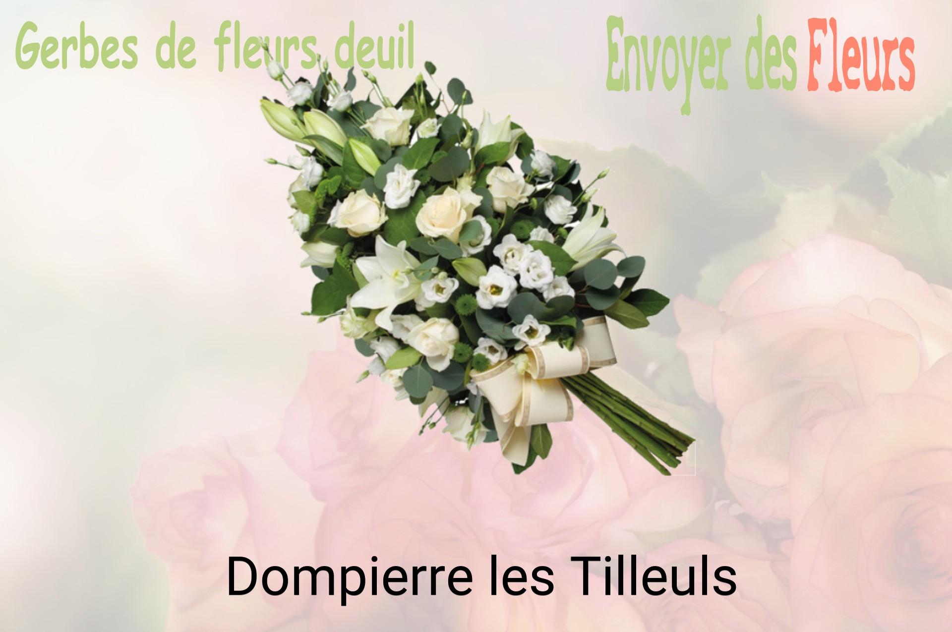 Gerbe de fleurs de deuil livrée à Dompierre-les-Tilleuls